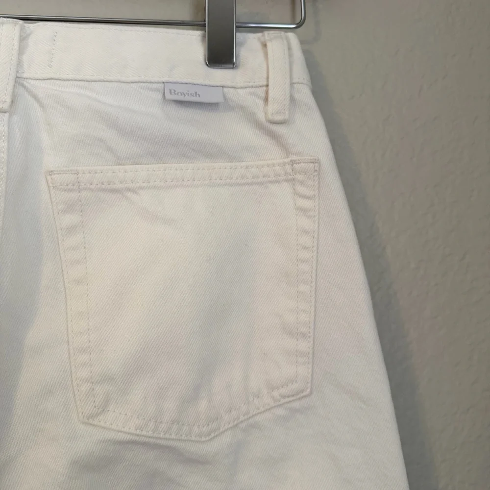 Boyish Kirby High Rise Straight Leg Denim Jeans in Vertigo Wash, Size 25